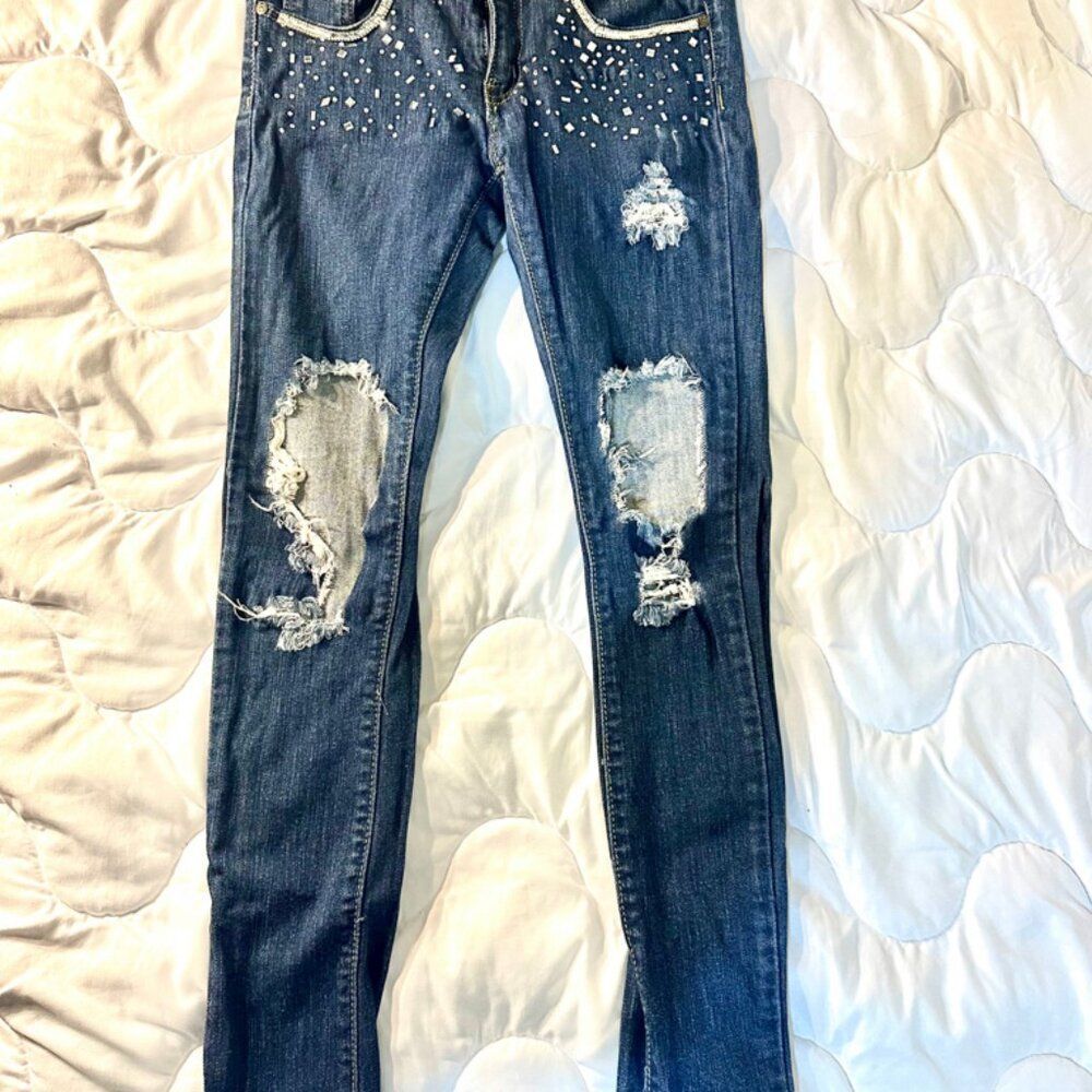 Machine Jeans Size 3 Inseam 30 Inches Glass Mirrors